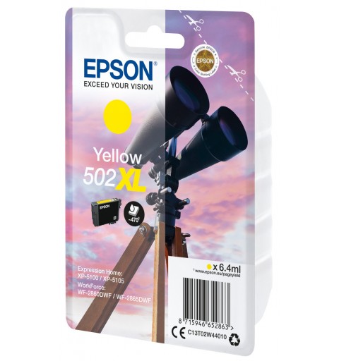 Epson Singlepack Yellow 502XL Ink