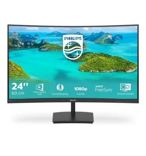 Philips E Line 241E1SCA 00 Computerbildschirm 59,9 cm (23.6") 1920 x 1080 Pixel Full HD LCD Schwarz