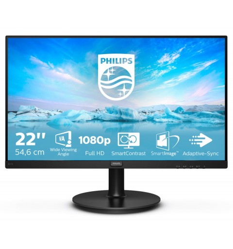 Philips V Line 221V8A 00 LED display 54,6 cm (21.5") 1920 x 1080 pixels Full HD Noir