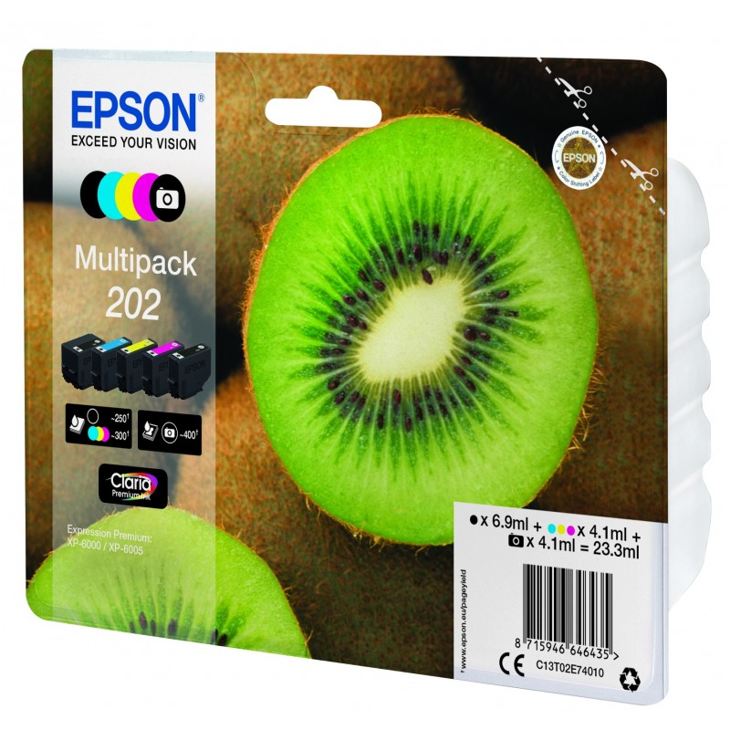 Epson Kiwi Multipack 5-colours 202 Claria Premium Ink