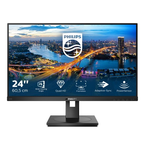 Philips B Line 245B1 00 LED display 60,5 cm (23.8") 2560 x 1440 Pixel Quad HD Schwarz