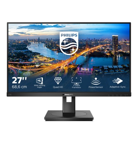 Philips B Line 275B1 00 LED display 68,6 cm (27") 2560 x 1440 Pixel 2K Ultra HD LCD Schwarz