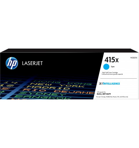 HP 415X Cyan Original ​LaserJet Tonerkartusche ​mit hoher Reichweite