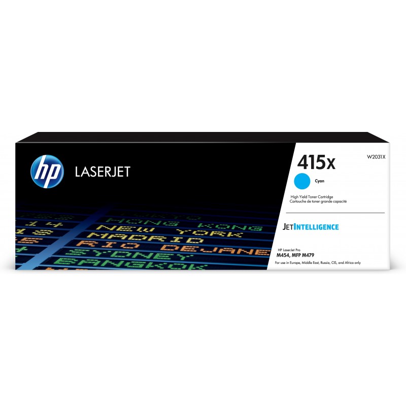 HP 415X High Yield Cyan Original LaserJet Toner Cartridge