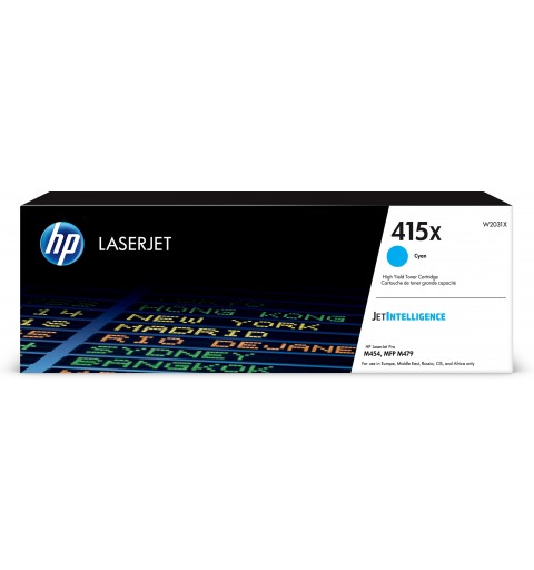 HP 415X High Yield Cyan Original LaserJet Toner Cartridge