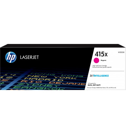 HP 415X Magenta Original LaserJet Tonerkartusche mit hoher Reichweite