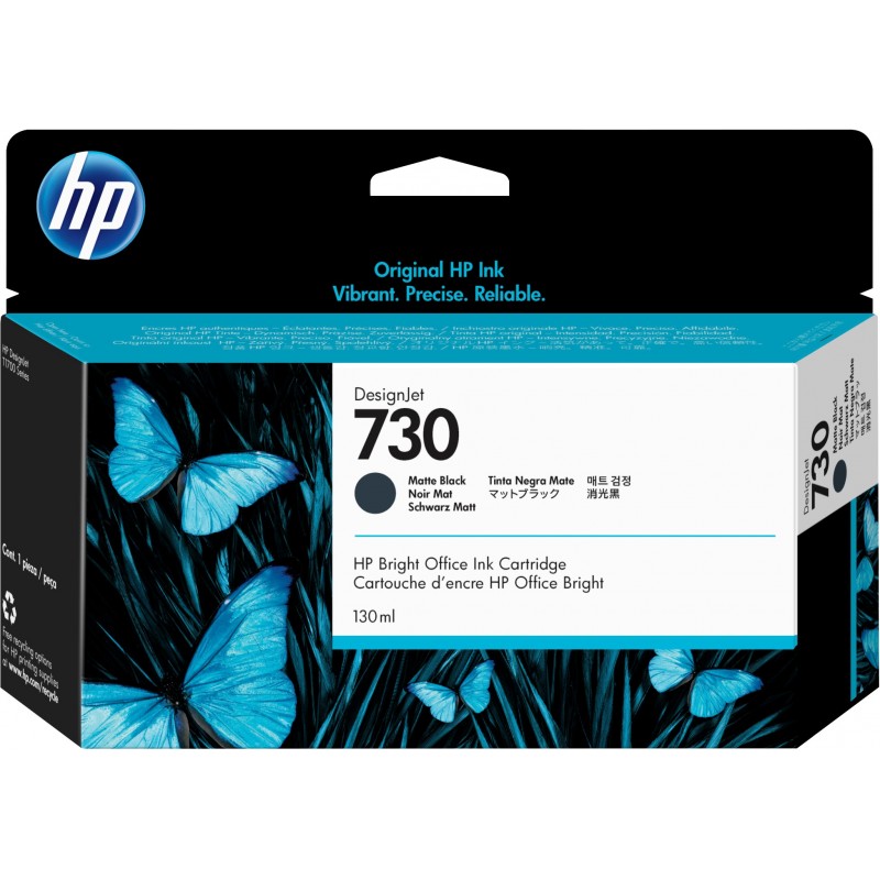 HP 730 130-ml Matte Black DesignJet Ink Cartridge