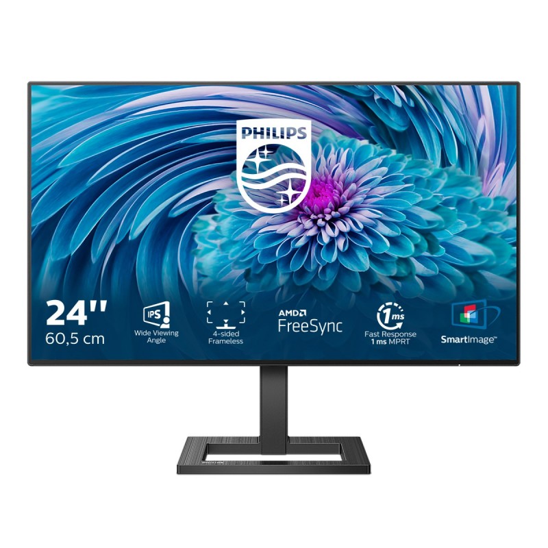 Philips E Line 242E2FA 00 Computerbildschirm 60,5 cm (23.8") 1920 x 1080 Pixel Full HD LCD Schwarz