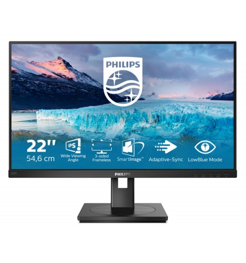 Philips S Line 222S1AE 00 computer monitor 54.6 cm (21.5") 1920 x 1080 pixels Full HD LCD Black