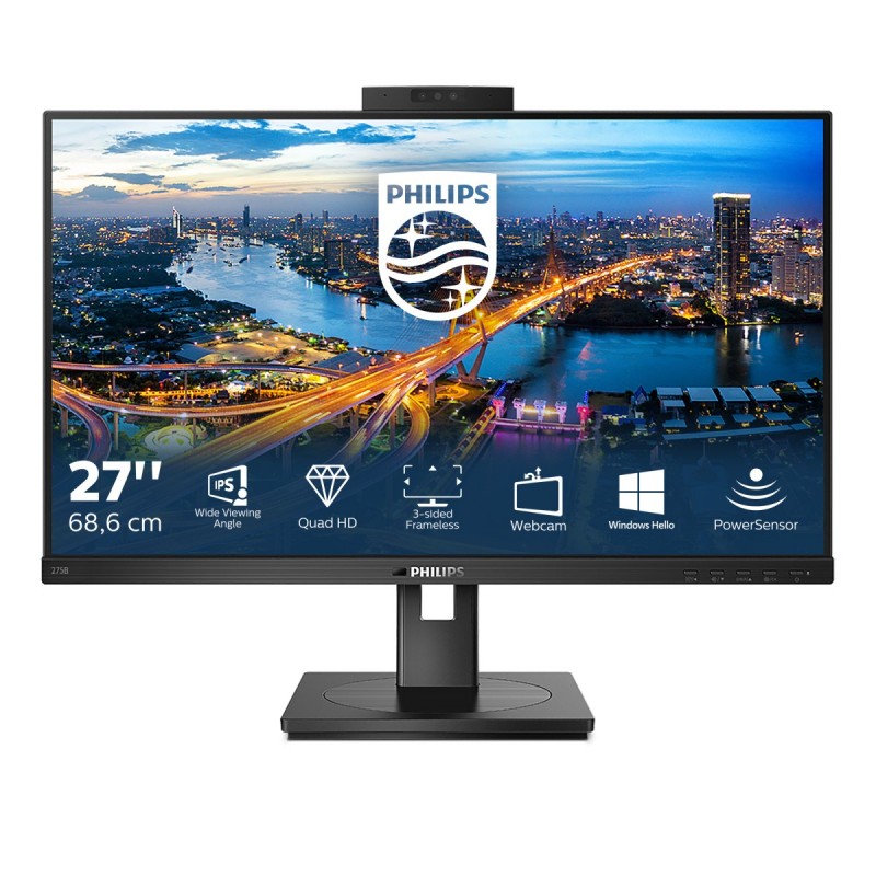 Philips B Line 275B1H 00 Computerbildschirm 68,6 cm (27") 2560 x 1440 Pixel 2K Ultra HD LED Schwarz