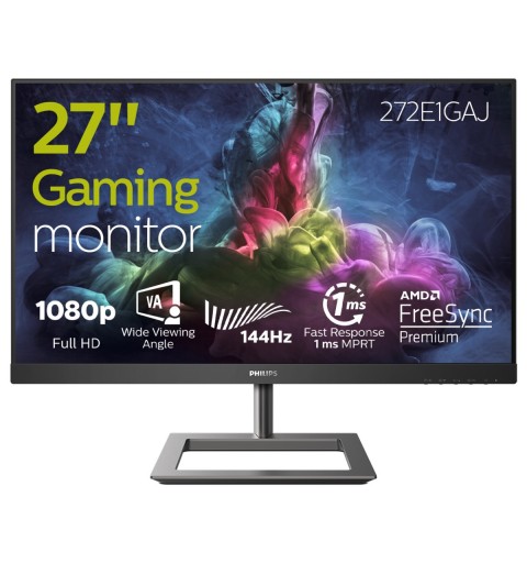 Philips E Line 272E1GAJ 00 computer monitor 68.6 cm (27") 1920 x 1080 pixels Full HD LCD Black, Chrome