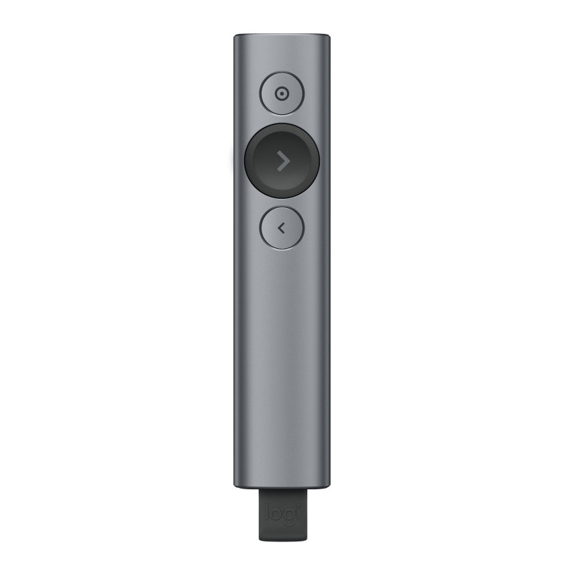 Logitech Spotlight télécommande Bluetooth RF Gris