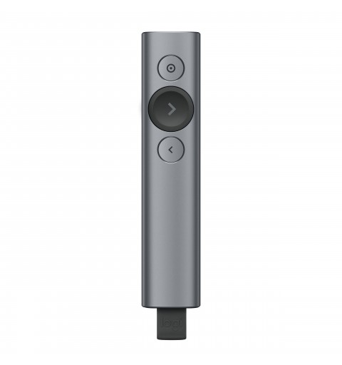 Logitech Spotlight télécommande Bluetooth RF Gris