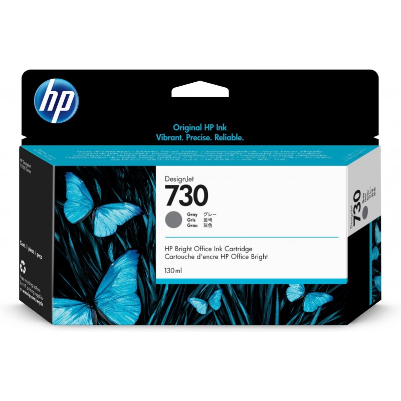 HP 730 130-ml Gray DesignJet Ink Cartridge