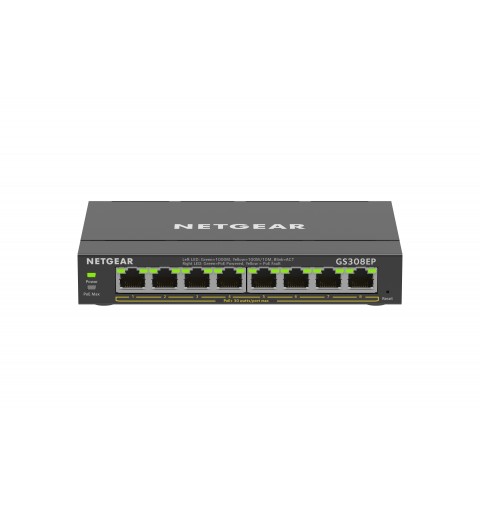 NETGEAR 8-Port Gigabit Ethernet PoE+ Plus Switch (GS308EP) Géré L2 L3 Gigabit Ethernet (10 100 1000) Connexion Ethernet,