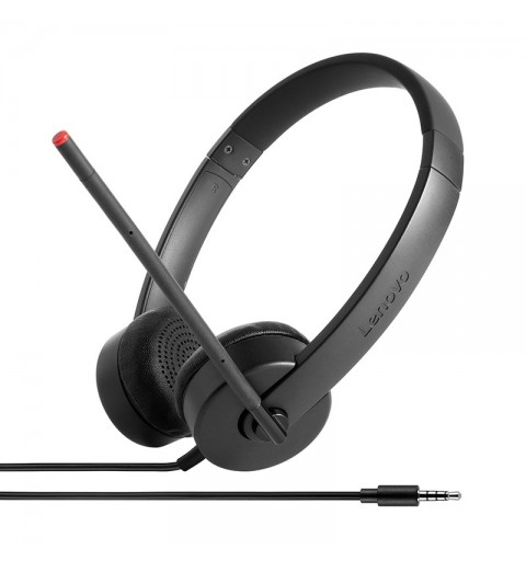 Lenovo Stereo Analog Auriculares Alámbrico Diadema Oficina Centro de llamadas Negro