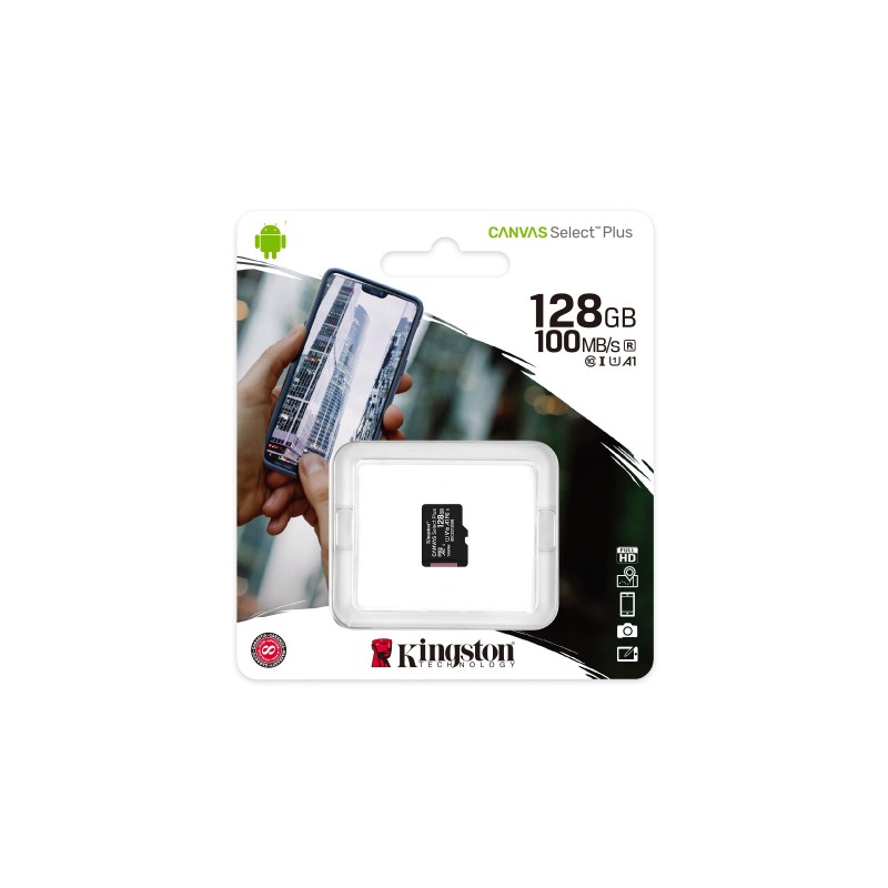 Kingston Technology Canvas Select Plus 128 GB MicroSDXC UHS-I Klasse 10