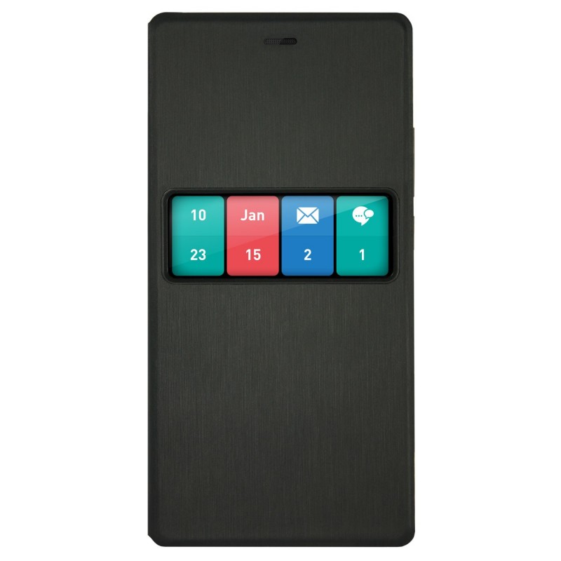 Wiko WKPRFIBK5460 funda para teléfono móvil Folio Negro