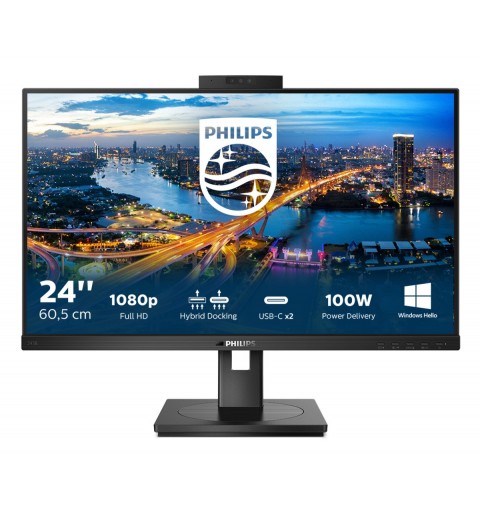 Philips B Line 243B1JH 00 computer monitor 60.5 cm (23.8") 1920 x 1080 pixels Full HD LCD Black