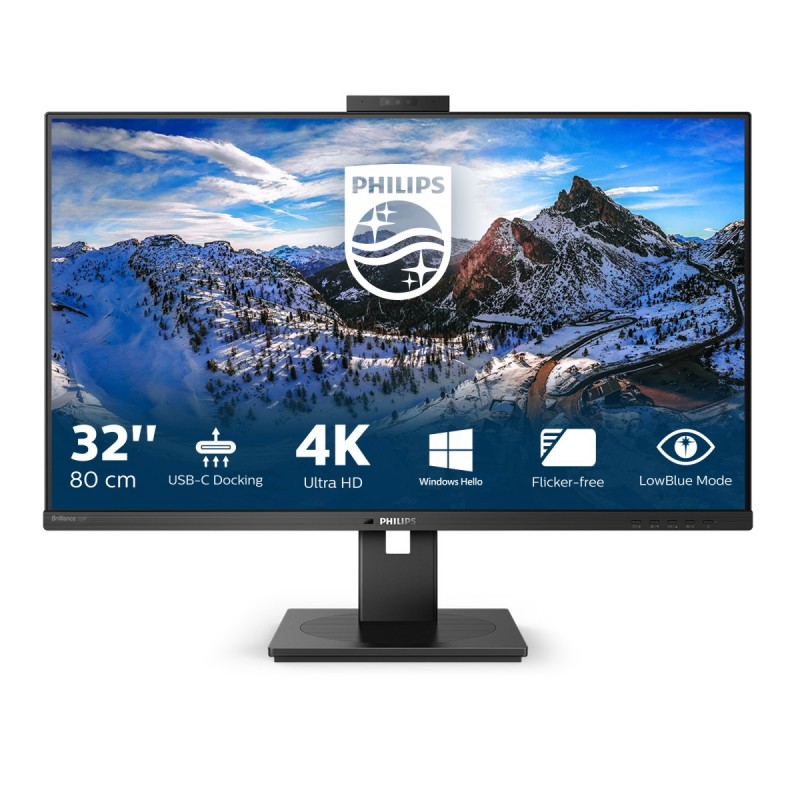 Philips P Line 329P1H 00 LED display 80 cm (31.5") 3840 x 2160 Pixel 4K Ultra HD Schwarz