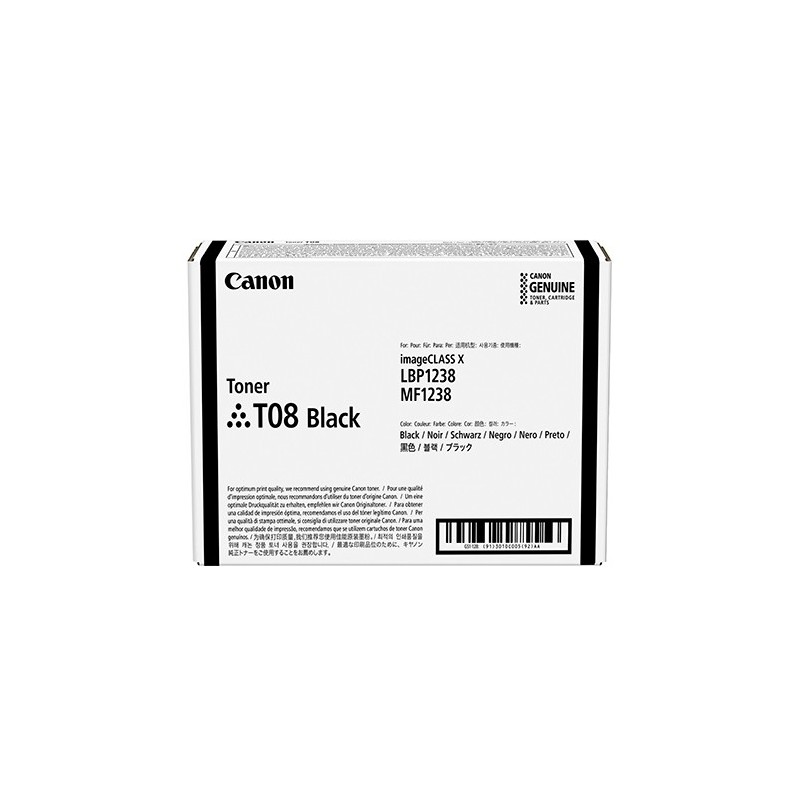 Canon TONER T08 BLACK Tonerkartusche 1 Stück(e) Original Schwarz