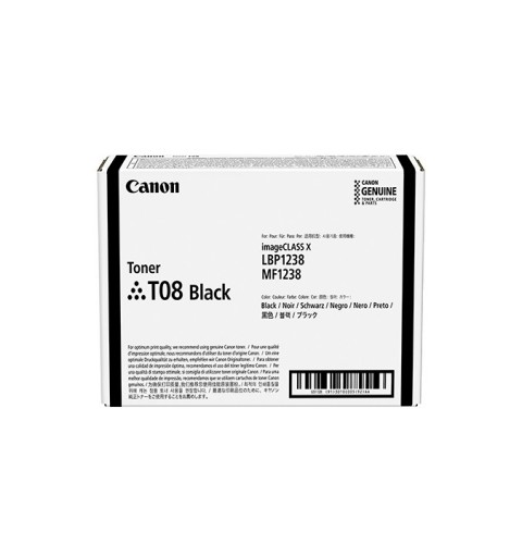 Canon TONER T08 BLACK Cartouche de toner 1 pièce(s) Original Noir