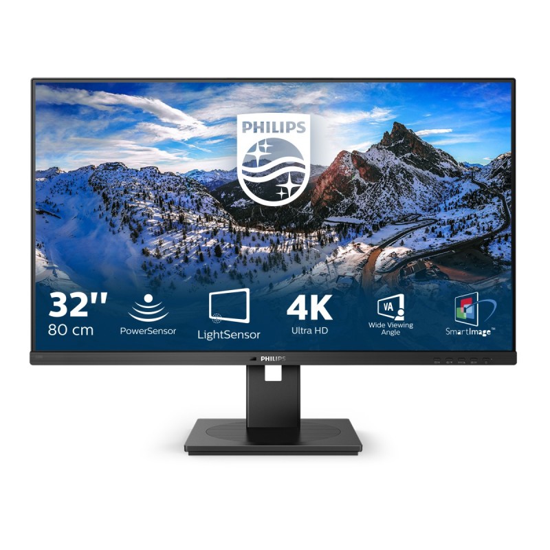 Philips B Line 328B1 00 LED display 80 cm (31.5") 3840 x 2160 pixels 4K Ultra HD Black