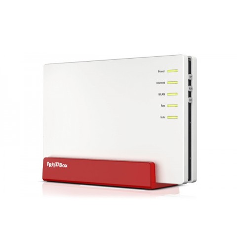 FRITZ!Box FRITZ! BOX 7583 VDSL routeur sans fil Gigabit Ethernet Bi-bande (2,4 GHz 5 GHz) Rouge, Blanc