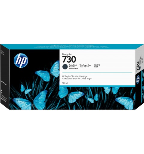 HP Cartuccia di inchiostro nero opaco DesignJet 730 da 300 ml