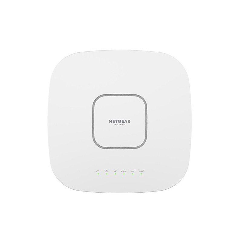 NETGEAR Insight Cloud Managed WiFi 6 AX6000 Tri-band Multi-Gig Access Point (WAX630) 6000 Mbit s Blanc Connexion Ethernet,