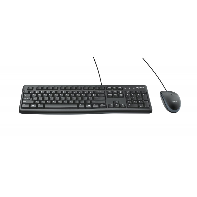 Logitech Desktop MK120 clavier Souris incluse USB QWERTY Noir