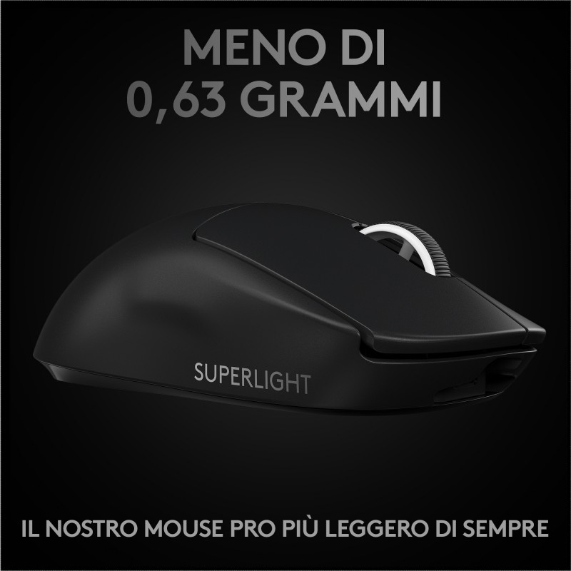 Logitech G Pro X Superlight ratón mano derecha RF inalámbrico 25600 DPI