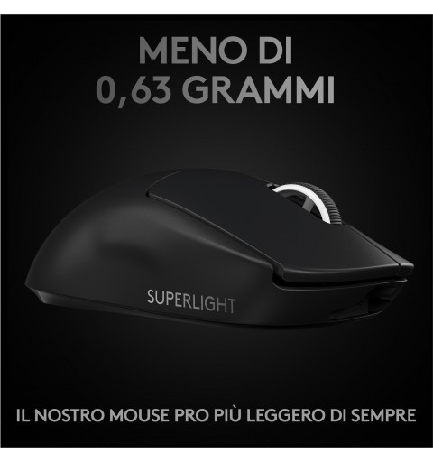 Logitech G Pro X Superlight ratón mano derecha RF inalámbrico 25600 DPI