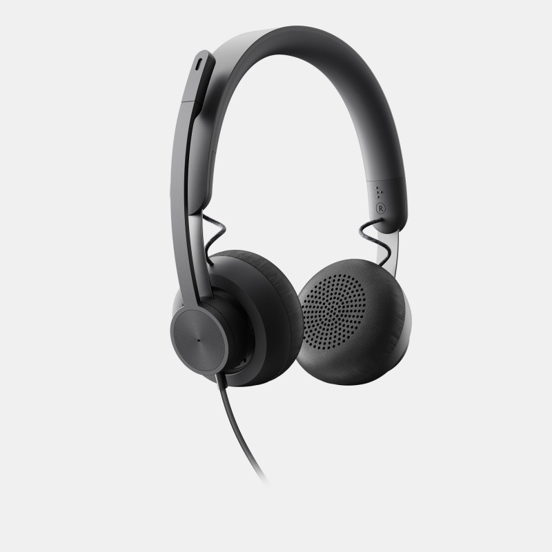 Logitech Zone 750 Auriculares Alámbrico Diadema Oficina Centro de llamadas USB Tipo C Grafito