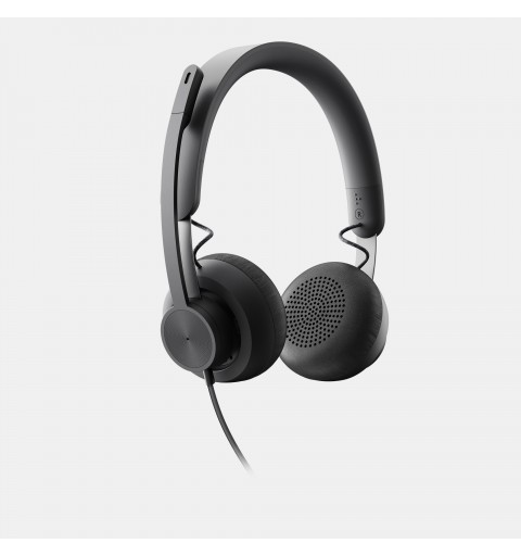 Logitech Zone 750 Auriculares Alámbrico Diadema Oficina Centro de llamadas USB Tipo C Grafito