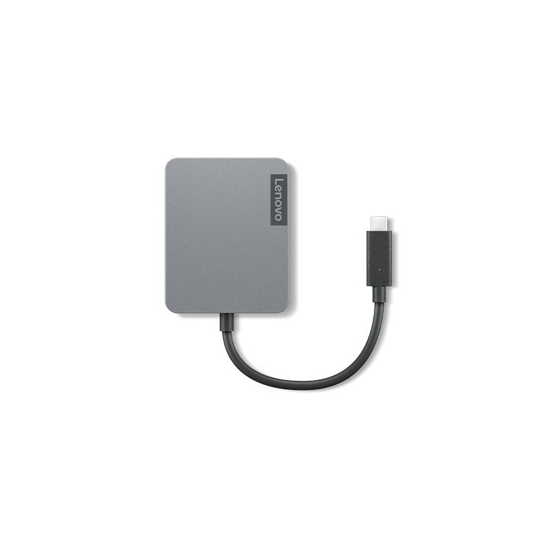 Lenovo 4X91A30366 station d'accueil USB 2.0 Type-C Gris