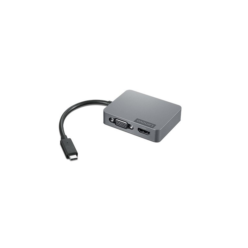 Lenovo 4X91A30366 replicatore di porte e docking station per laptop USB 2.0 Type-C Grigio