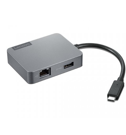 Lenovo 4X91A30366 replicatore di porte e docking station per laptop USB 2.0 Type-C Grigio