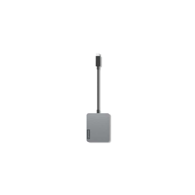 Lenovo 4X91A30366 base para portátil y replicador de puertos USB 2.0 Type-C Gris