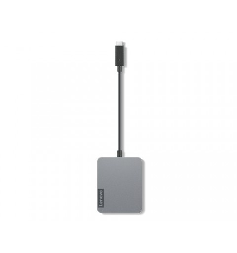 Lenovo 4X91A30366 base para portátil y replicador de puertos USB 2.0 Type-C Gris