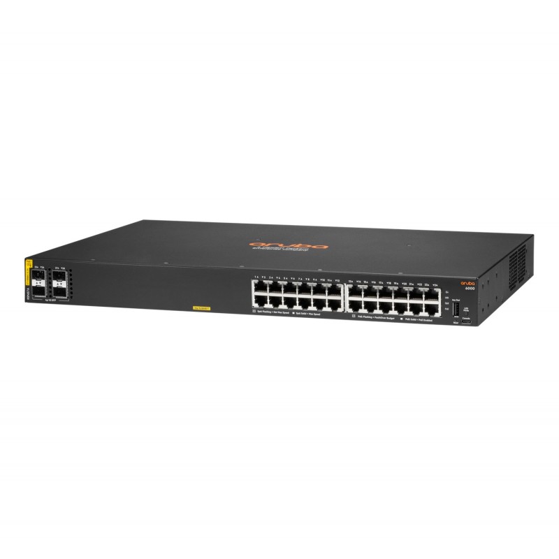 Aruba 6000 24G Class4 PoE 4SFP 370W Managed L3 Gigabit Ethernet (10 100 1000) Power over Ethernet (PoE) 1U