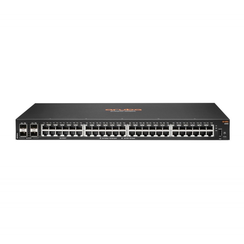 Aruba 6000 48G 4SFP Géré L3 Gigabit Ethernet (10 100 1000) 1U