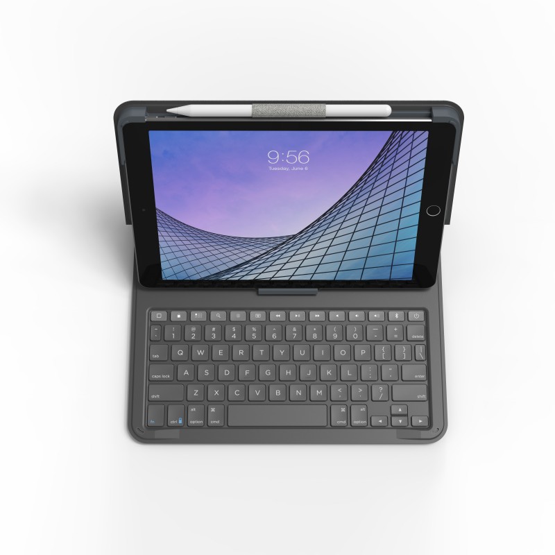 ZAGG Keyboard Messenger Folio 2-Apple-iPad 10.2 10.5-Charcoal-Italian