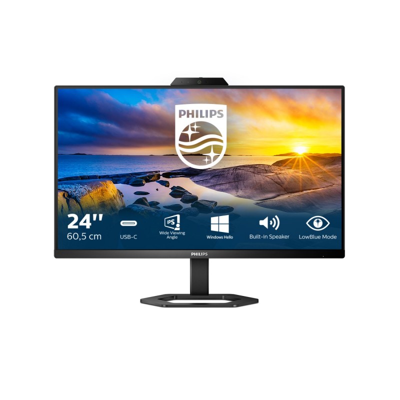 Philips 5000 series 24E1N5300HE 00 computer monitor 60.5 cm (23.8") 1920 x 1080 pixels Full HD LCD Black