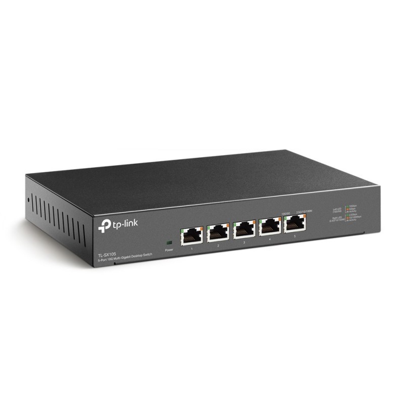 TP-Link TL-SX105 switch di rete Non gestito 10G Ethernet (100 1000 10000) Nero