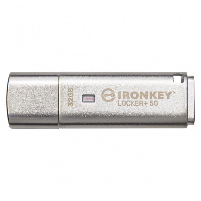 Kingston Technology IronKey Locker+ 50 unidad flash USB 32 GB USB tipo A 3.2 Gen 1 (3.1 Gen 1) Plata