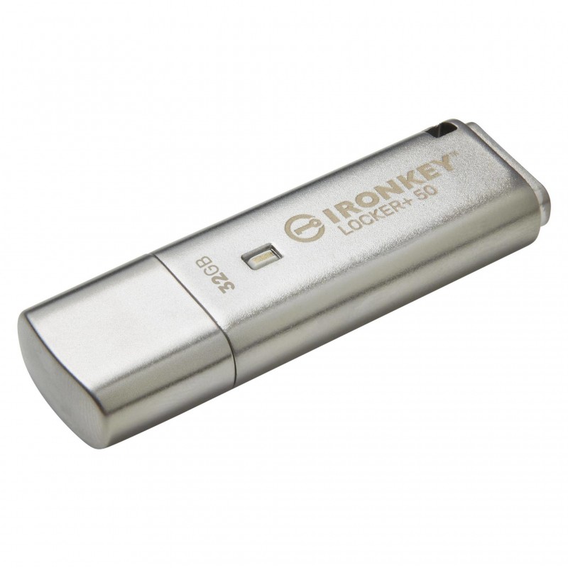 Kingston Technology IronKey Locker+ 50 unidad flash USB 32 GB USB tipo A 3.2 Gen 1 (3.1 Gen 1) Plata