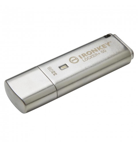 Kingston Technology IronKey Locker+ 50 lecteur USB flash 32 Go USB Type-A 3.2 Gen 1 (3.1 Gen 1) Argent