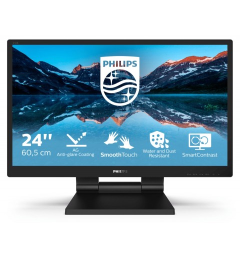 Philips 242B9TL 00 écran plat de PC 60,5 cm (23.8") 1920 x 1080 pixels Full HD LCD Écran tactile Noir