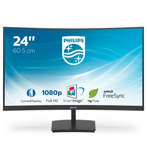 Philips E Line 241E1SC 00 LED display 59,9 cm (23.6") 1920 x 1080 Pixel Full HD Schwarz